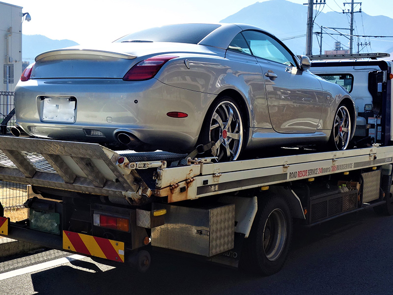 レッカー移動の実施